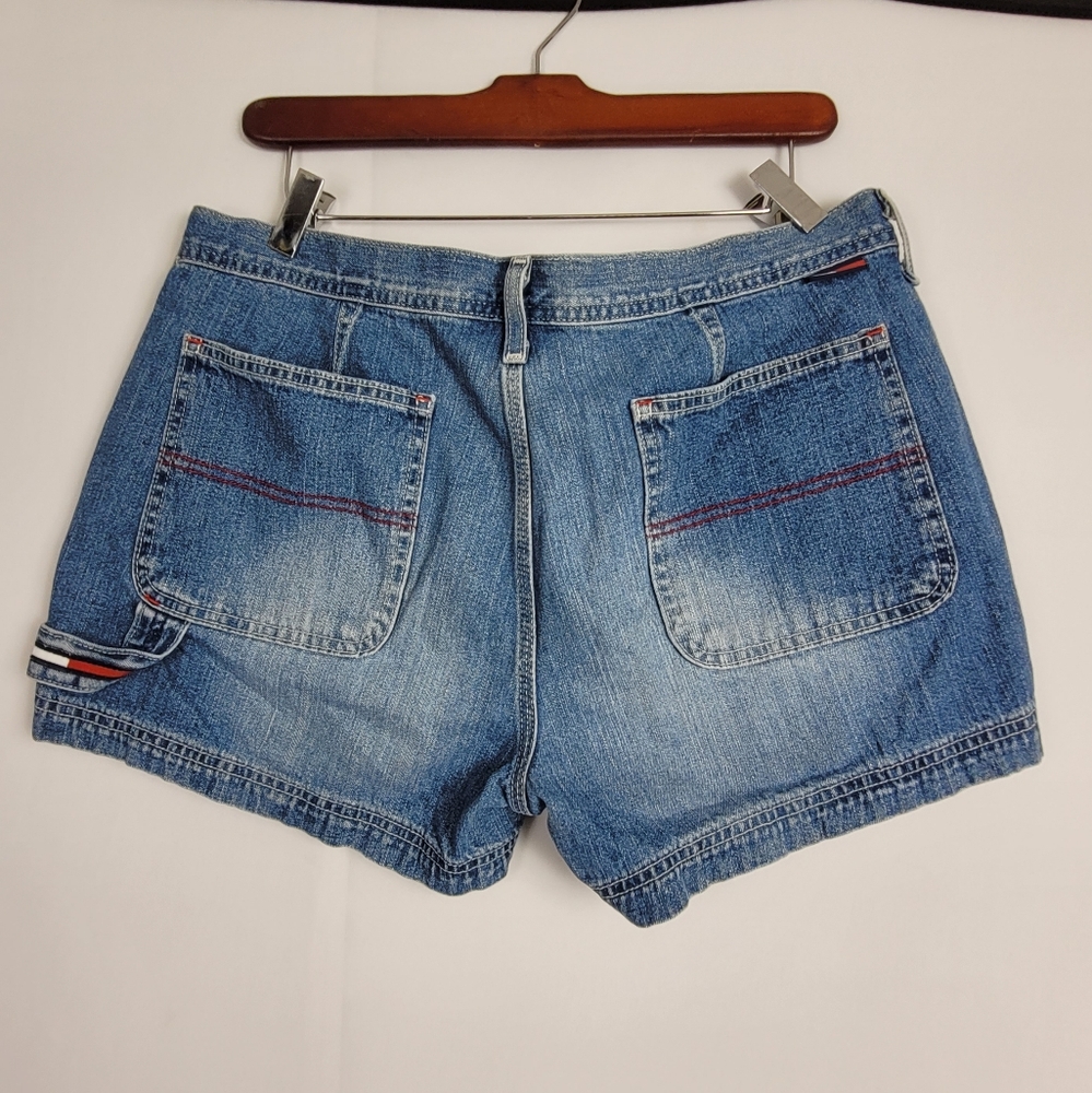 Vintage 90s Tommy Hilfiger Spellout Carge Jeans Size 13 - Picture 15 of 16